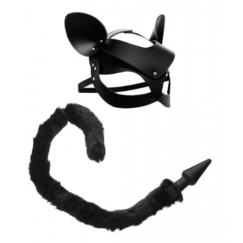 Cat Tail backdoor Plug and Mask Set – Rechargeable, Discreet, Intimate Wellness Accessory – Quiet, Rechargeable, Waterproof, Couples & Solo Use, Discreet Intimate Wellness Accessory