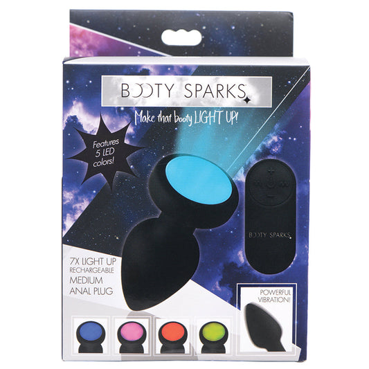 Booty Sparks 7X Light Up Rechargeable Anal Plug-Medium.
