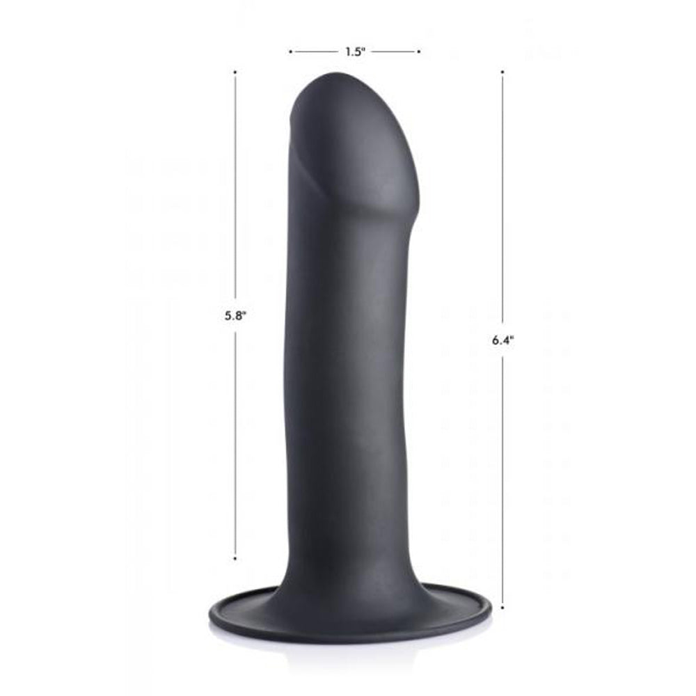 Squeezable Phallic personal massager - Black – Rechargeable, Discreet, Intimate Wellness Accessory – Quiet, Rechargeable, Waterproof, Couples & Solo Use, Discreet Intimate Wellness Accessory