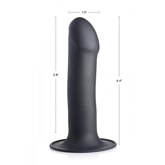 Squeezable Phallic personal massager - Black – Rechargeable, Discreet, Intimate Wellness Accessory – Quiet, Rechargeable, Waterproof, Couples & Solo Use, Discreet Intimate Wellness Accessory