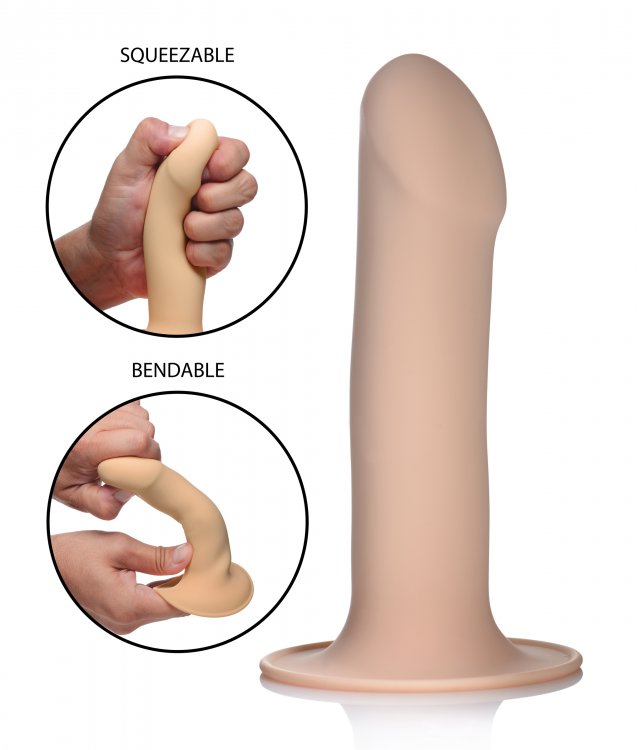 Squeezable Phallic personal massager - Light – Rechargeable, Discreet, Intimate Wellness Accessory – Quiet, Rechargeable, Waterproof, Couples & Solo Use, Discreet Intimate Wellness Accessory