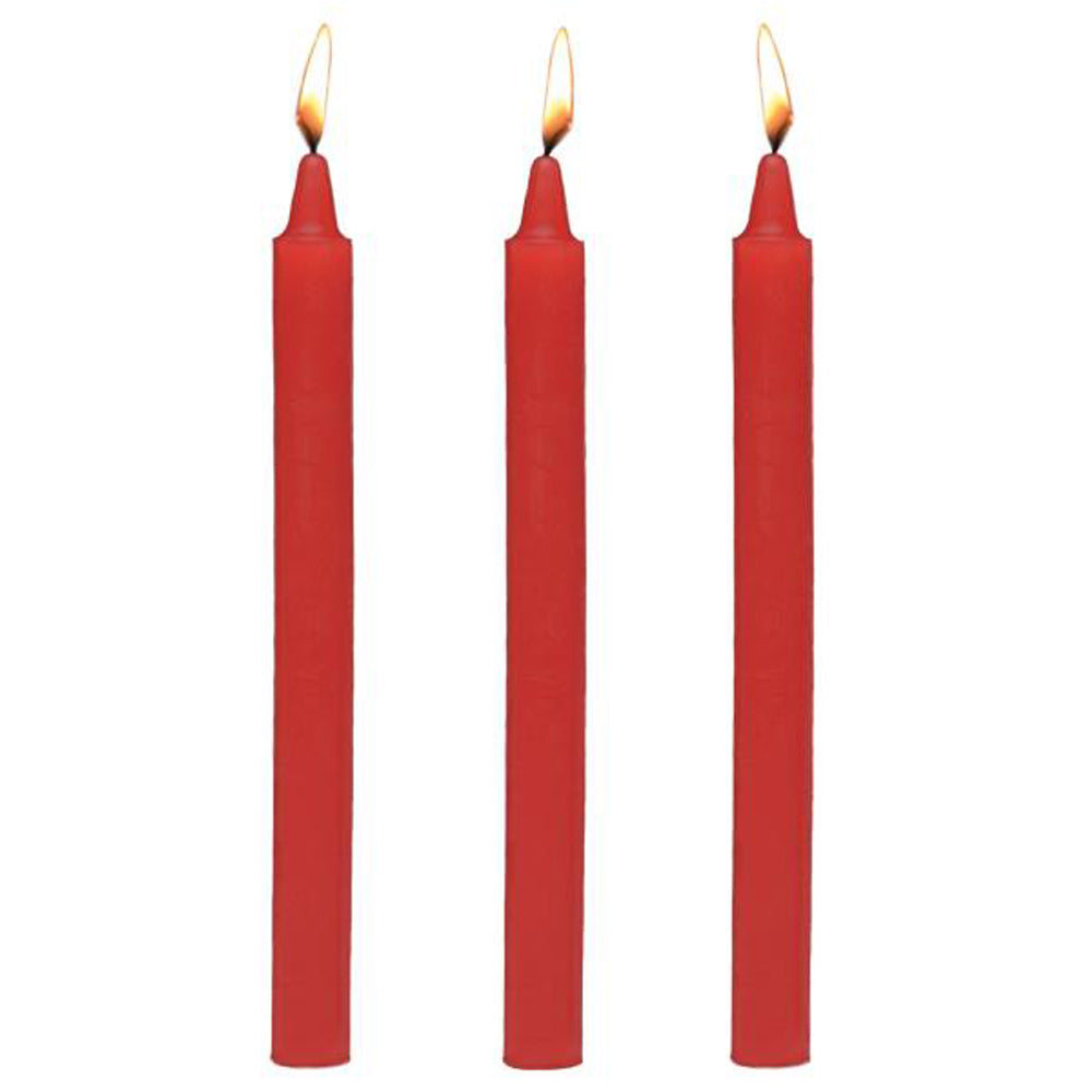 fantasy Drip Candles 3 Pack - Red – Rechargeable, Discreet, Intimate Wellness Accessory – Quiet, Rechargeable, Waterproof, Couples & Solo Use, Discreet Intimate Wellness Accessory