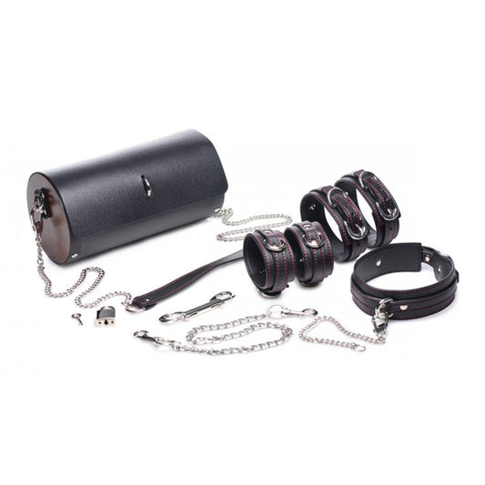 Kinky Clutch Black playful restraint Set w/ Case * – Rechargeable, Discreet, Intimate Wellness Accessory – Quiet, Rechargeable, Waterproof, Couples & Solo Use, Discreet Intimate Wellness Accessory