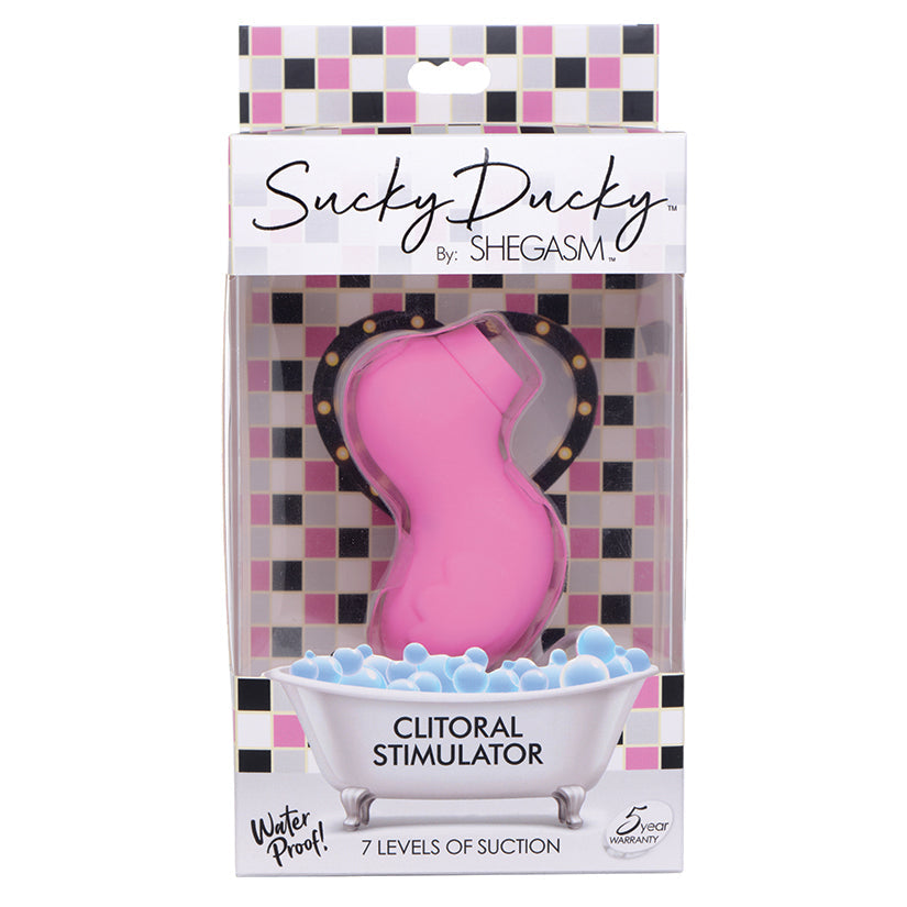 Shegasm Sucky Ducky 7x Clitoral Stimulator-Pink.