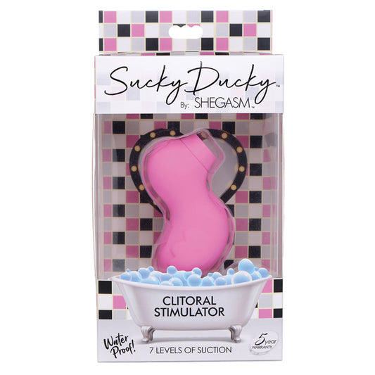 Shegasm Sucky Ducky 7x Clitoral Stimulator-Pink.