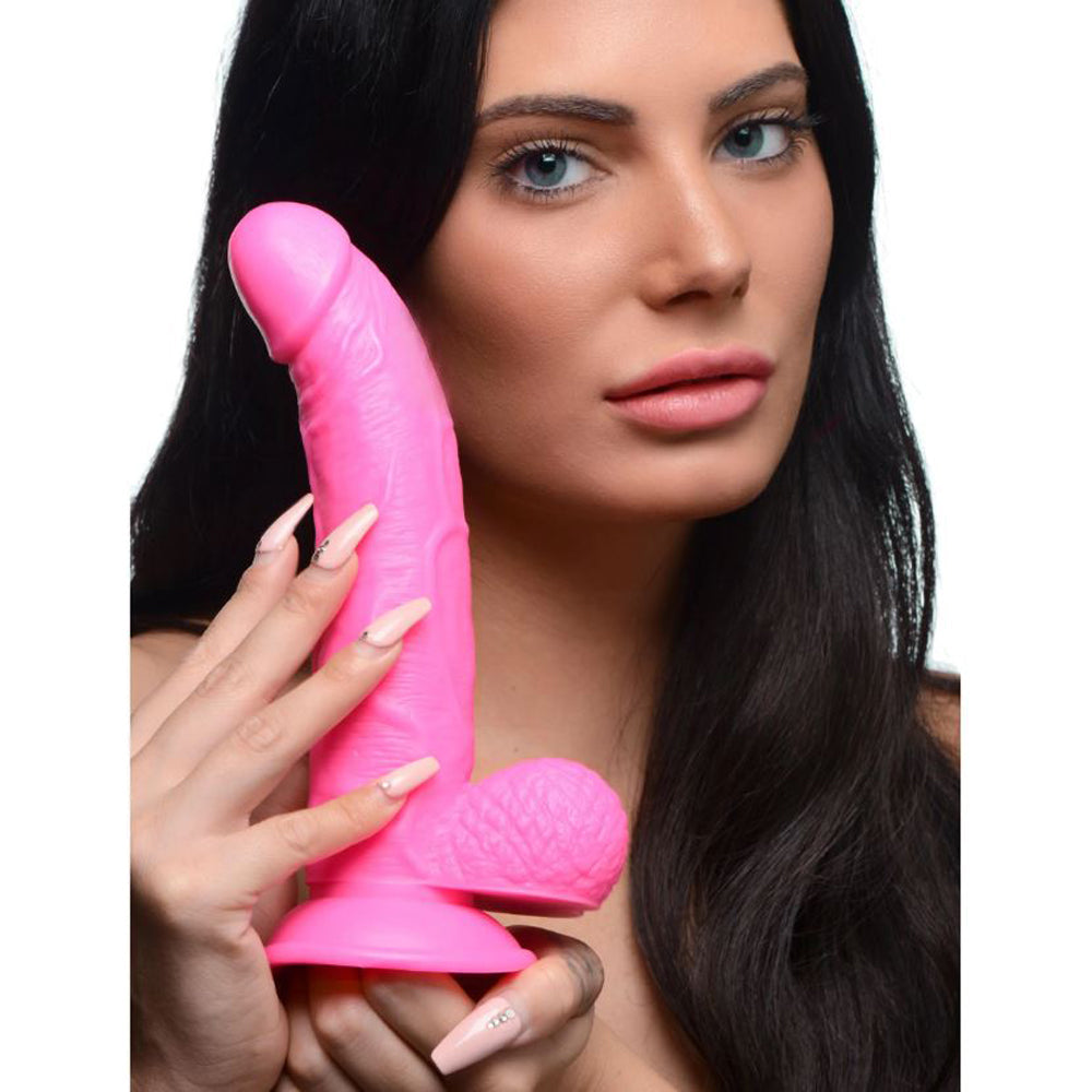 POP 7.5" personal massager with Balls - Pink – Rechargeable, Discreet, Intimate Wellness Accessory – Quiet, Rechargeable, Waterproof, Couples & Solo Use, Discreet Intimate Wellness Accessory