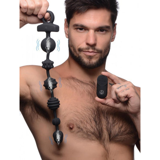 10X Dark Rattler RC Vibrating Sili Beads – Rechargeable, Discreet, Intimate Wellness Accessory – Quiet, Rechargeable, Waterproof, Couples & Solo Use, Discreet Intimate Wellness Accessory