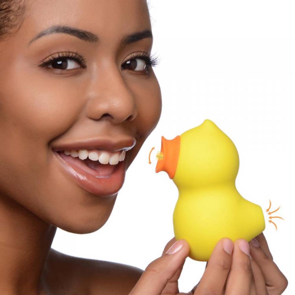 Shegasm Sucky Ducky Deluxe Clit Sucker * – Rechargeable, Discreet, Intimate Wellness Accessory – Quiet, Rechargeable, Waterproof, Couples & Solo Use, Discreet Intimate Wellness Accessory