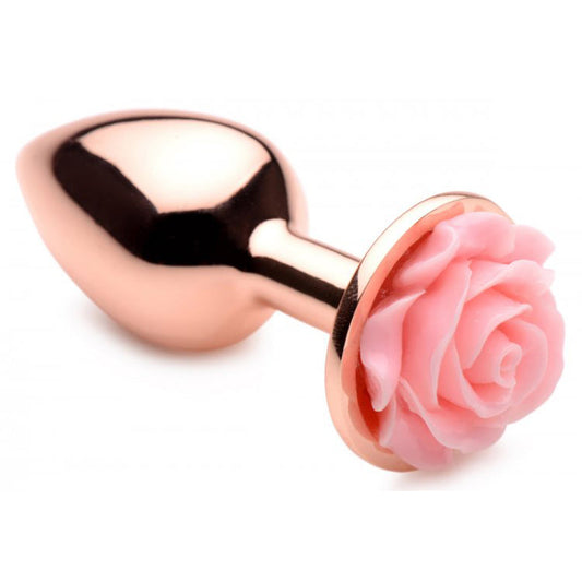 Pink Rose Gold backdoor Plug - Small * – Rechargeable, Discreet, Intimate Wellness Accessory – Quiet, Rechargeable, Waterproof, Couples & Solo Use, Discreet Intimate Wellness Accessory