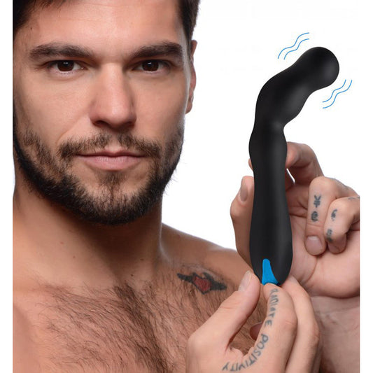 12X Silicone Beaded Prostate massager – Rechargeable, Discreet, Intimate Wellness Accessory – Quiet, Rechargeable, Waterproof, Couples & Solo Use, Discreet Intimate Wellness Accessory