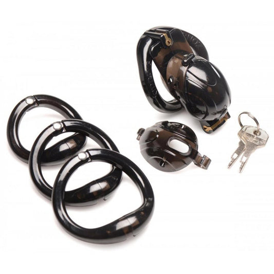 Double Lockdown Customizable Cage - Blk* – Rechargeable, Discreet, Intimate Wellness Accessory – Quiet, Rechargeable, Waterproof, Couples & Solo Use, Discreet Intimate Wellness Accessory