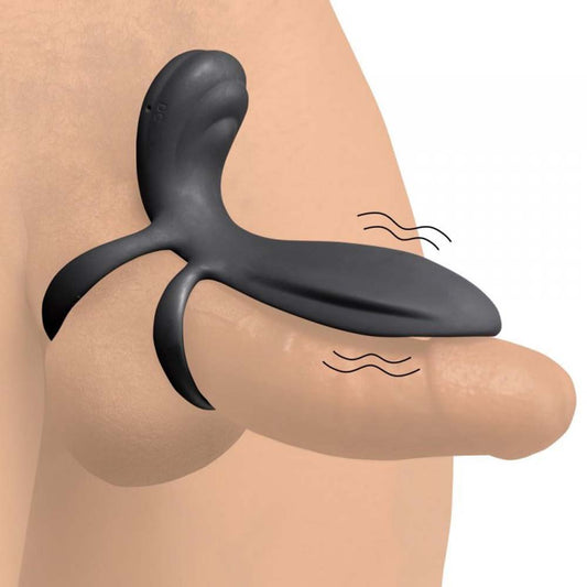 Silicone Vibrating Girth Enhancer w/ R/C – Rechargeable, Discreet, Intimate Wellness Accessory – Quiet, Rechargeable, Waterproof, Couples & Solo Use, Discreet Intimate Wellness Accessory