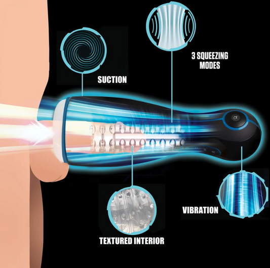The Milker Extreme 16X Sucking Masturbat – Rechargeable, Discreet, Intimate Wellness Accessory – Quiet, Rechargeable, Waterproof, Couples & Solo Use, Discreet Intimate Wellness Accessory