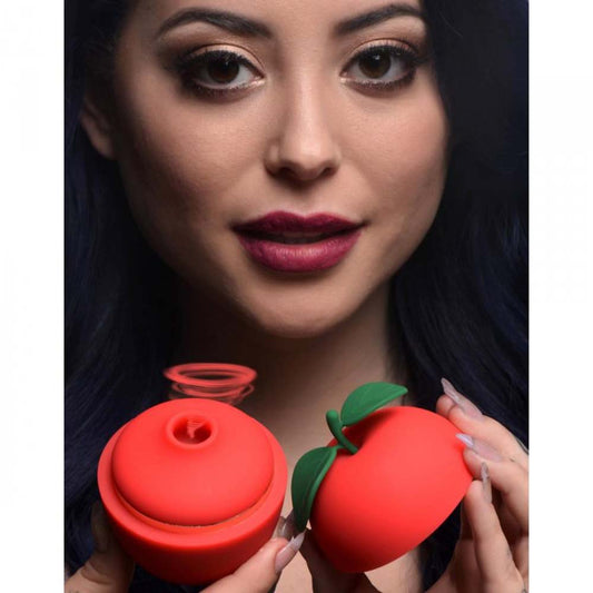 Forbidden Apple Silicone Clit Stim * – Rechargeable, Discreet, Intimate Wellness Accessory – Quiet, Rechargeable, Waterproof, Couples & Solo Use, Discreet Intimate Wellness Accessory