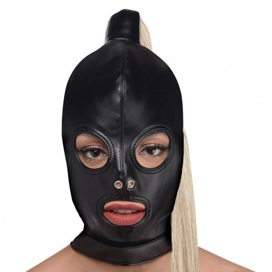 Ponytail playful restraint Hood w 20" Blonde – Rechargeable, Discreet, Intimate Wellness Accessory – Quiet, Rechargeable, Waterproof, Couples & Solo Use, Discreet Intimate Wellness Accessory