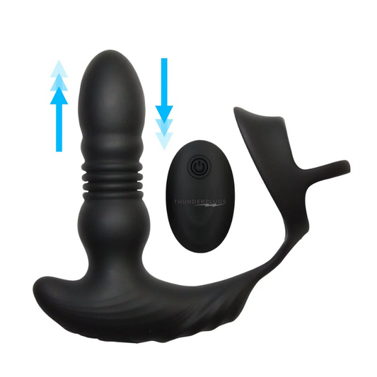 RC Thrusting Silicone Plug / male & Ball – Rechargeable, Discreet, Intimate Wellness Accessory – Quiet, Rechargeable, Waterproof, Couples & Solo Use, Discreet Intimate Wellness Accessory