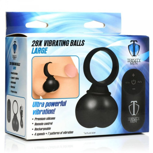 28X Vibrating Balls - Large  * – Rechargeable, Discreet, Intimate Wellness Accessory – Quiet, Rechargeable, Waterproof, Couples & Solo Use, Discreet Intimate Wellness Accessory
