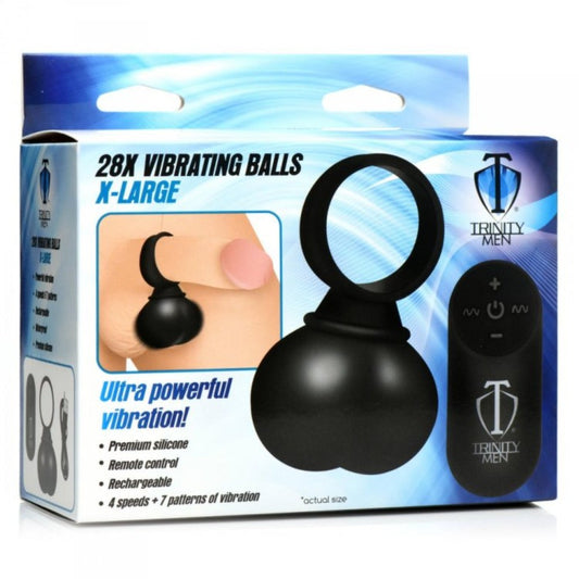 28X Vibrating Balls - X-Large * – Rechargeable, Discreet, Intimate Wellness Accessory – Quiet, Rechargeable, Waterproof, Couples & Solo Use, Discreet Intimate Wellness Accessory