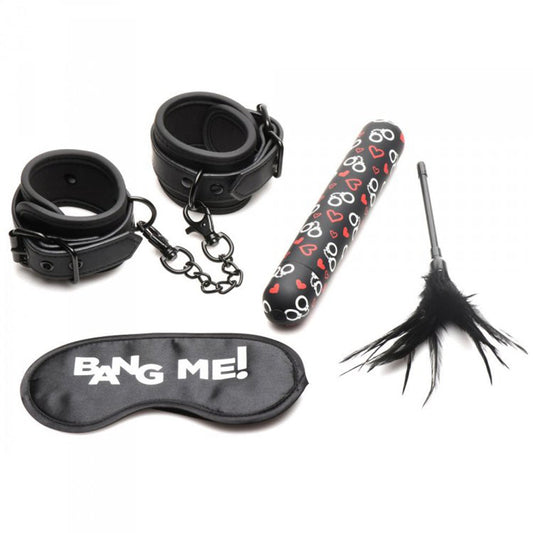 playful restraint Kit - XL Bullet, Cuffs, Tickler* – Rechargeable, Discreet, Intimate Wellness Accessory – Quiet, Rechargeable, Waterproof, Couples & Solo Use, Discreet Intimate Wellness Accessory
