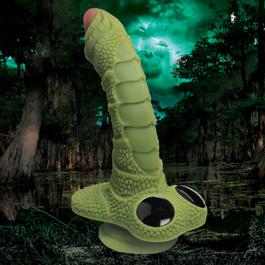 Swamp Monster Scaly Silicone personal massager * – Rechargeable, Discreet, Intimate Wellness Accessory – Quiet, Rechargeable, Waterproof, Couples & Solo Use, Discreet Intimate Wellness Accessory