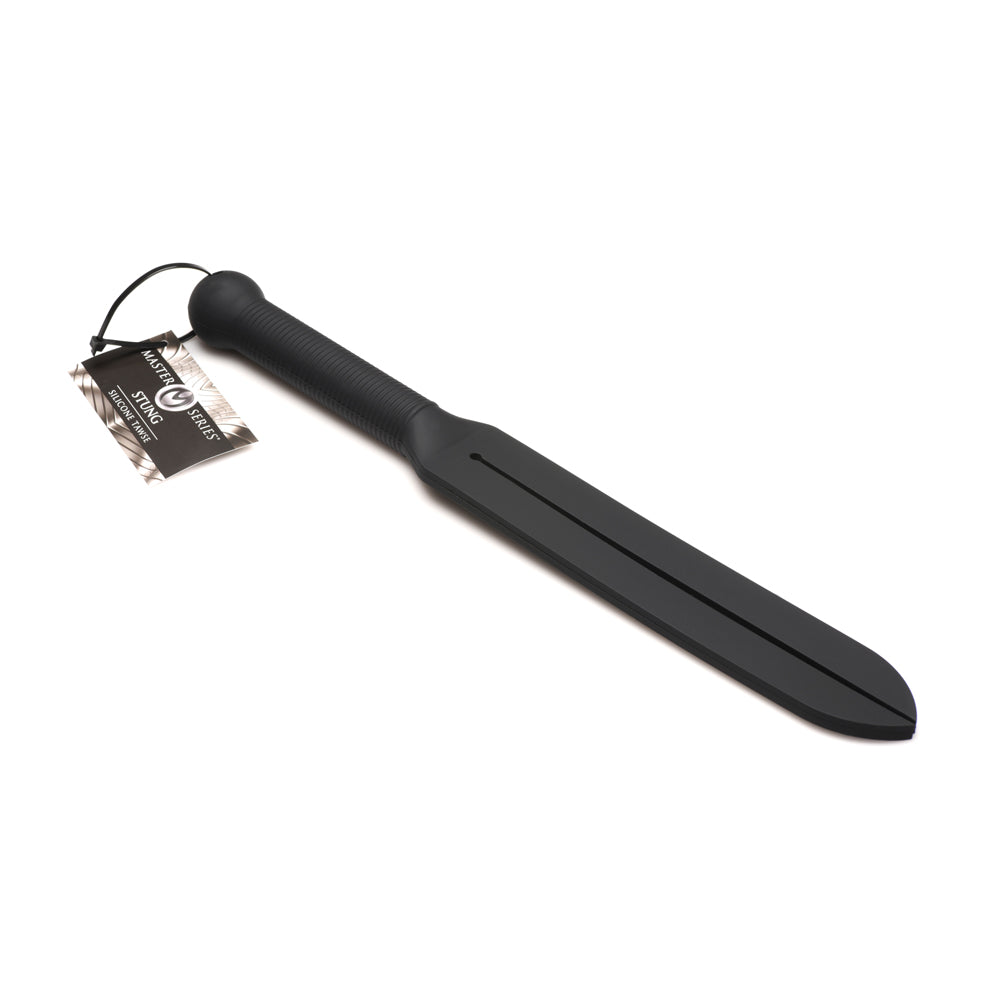 Stung Silicone Tawse - Black – Rechargeable, Discreet, Intimate Wellness Accessory – Quiet, Rechargeable, Waterproof, Couples & Solo Use, Discreet Intimate Wellness Accessory