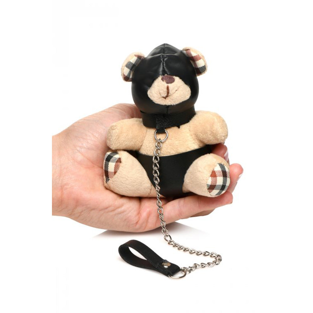 Hooded playful restraint Teddy Bear Keychain – Rechargeable, Discreet, Intimate Wellness Accessory – Quiet, Rechargeable, Waterproof, Couples & Solo Use, Discreet Intimate Wellness Accessory