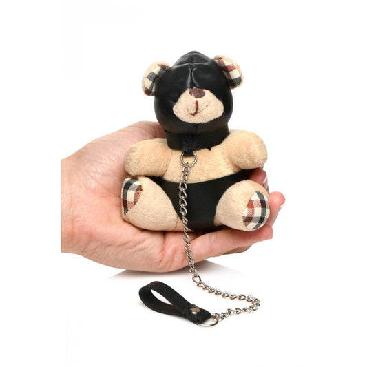 Hooded playful restraint Teddy Bear Keychain – Rechargeable, Discreet, Intimate Wellness Accessory – Quiet, Rechargeable, Waterproof, Couples & Solo Use, Discreet Intimate Wellness Accessory