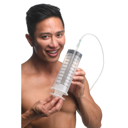 CleanStream 550ml Syringe W/ Tube – Rechargeable, Discreet, Intimate Wellness Accessory – Quiet, Rechargeable, Waterproof, Couples & Solo Use, Discreet Intimate Wellness Accessory