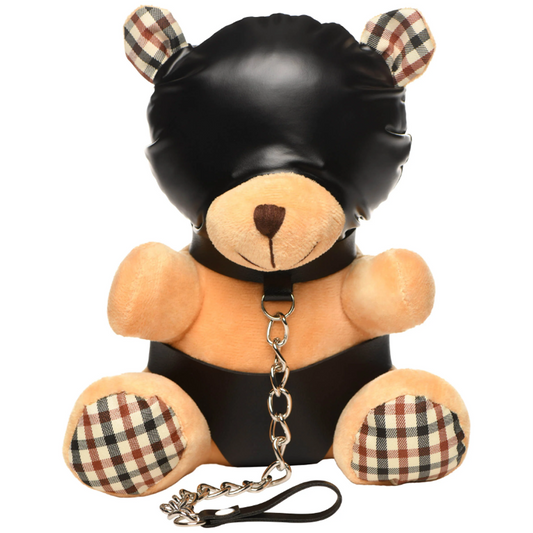 Hooded playful restraint Teddy Bear Plush – Rechargeable, Discreet, Intimate Wellness Accessory – Quiet, Rechargeable, Waterproof, Couples & Solo Use, Discreet Intimate Wellness Accessory