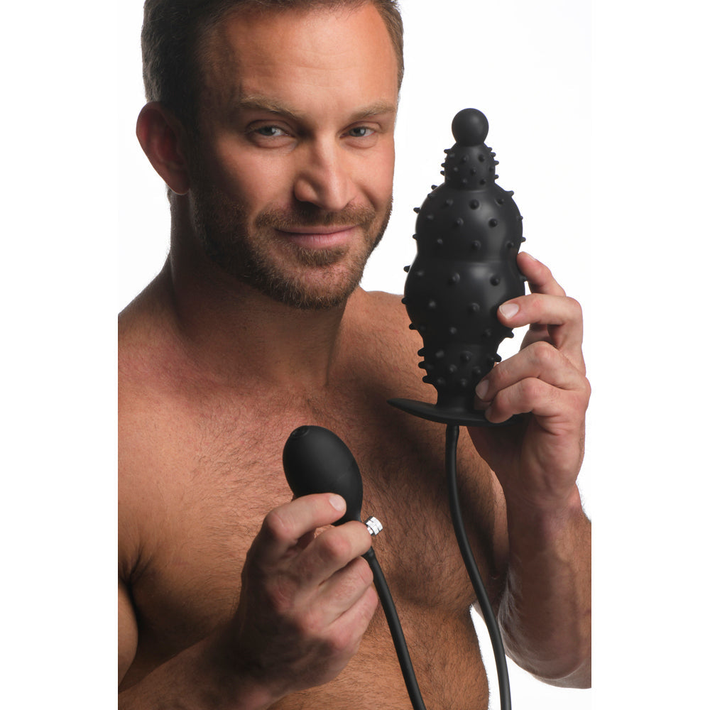 Ass Puffer Nubbed Inflatable Silic. Plug – Rechargeable, Discreet, Intimate Wellness Accessory – Quiet, Rechargeable, Waterproof, Couples & Solo Use, Discreet Intimate Wellness Accessory