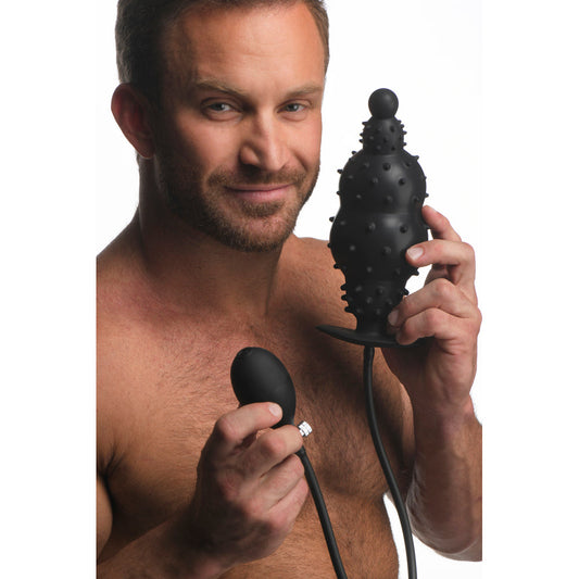 Ass Puffer Nubbed Inflatable Silic. Plug – Rechargeable, Discreet, Intimate Wellness Accessory – Quiet, Rechargeable, Waterproof, Couples & Solo Use, Discreet Intimate Wellness Accessory