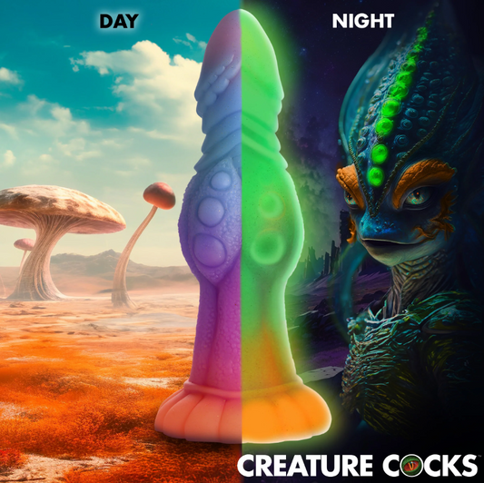 Galactic male Alien Glow-In-Dark personal massager – Rechargeable, Discreet, Intimate Wellness Accessory – Quiet, Rechargeable, Waterproof, Couples & Solo Use, Discreet Intimate Wellness Accessory