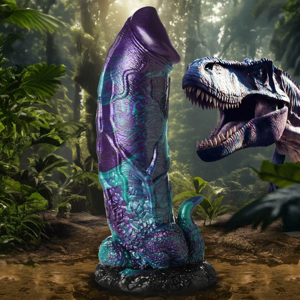 XL Dino Dick Dinosaur Silicone personal massager – Rechargeable, Discreet, Intimate Wellness Accessory – Quiet, Rechargeable, Waterproof, Couples & Solo Use, Discreet Intimate Wellness Accessory