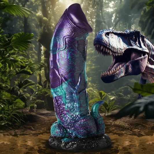 XL Dino Dick Dinosaur Silicone personal massager – Rechargeable, Discreet, Intimate Wellness Accessory – Quiet, Rechargeable, Waterproof, Couples & Solo Use, Discreet Intimate Wellness Accessory