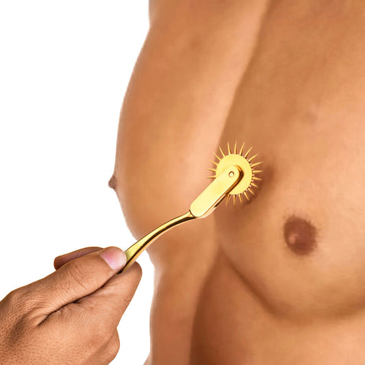 Gold Sensation Wartenberg Wheel – Rechargeable, Discreet, Intimate Wellness Accessory – Quiet, Rechargeable, Waterproof, Couples & Solo Use, Discreet Intimate Wellness Accessory