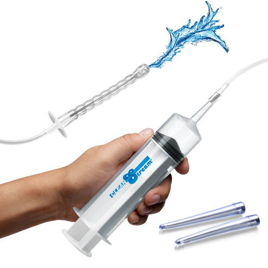 Enema Syringe With Attachments – Rechargeable, Discreet, Intimate Wellness Accessory – Quiet, Rechargeable, Waterproof, Couples & Solo Use, Discreet Intimate Wellness Accessory