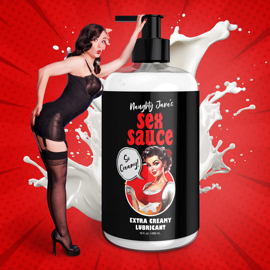 Naughty Janes SexSauce Extra Creamy 16oz – Rechargeable, Discreet, Intimate Wellness Accessory – Quiet, Rechargeable, Waterproof, Couples & Solo Use, Discreet Intimate Wellness Accessory