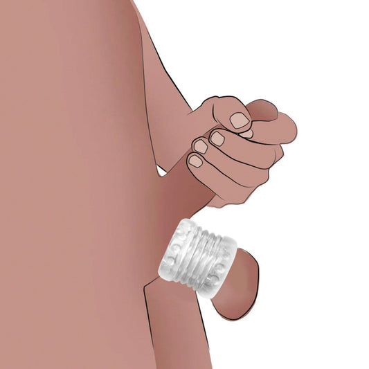 Ball Stack Ball Stretcher - Clear – Rechargeable, Discreet, Intimate Wellness Accessory – Quiet, Rechargeable, Waterproof, Couples & Solo Use, Discreet Intimate Wellness Accessory