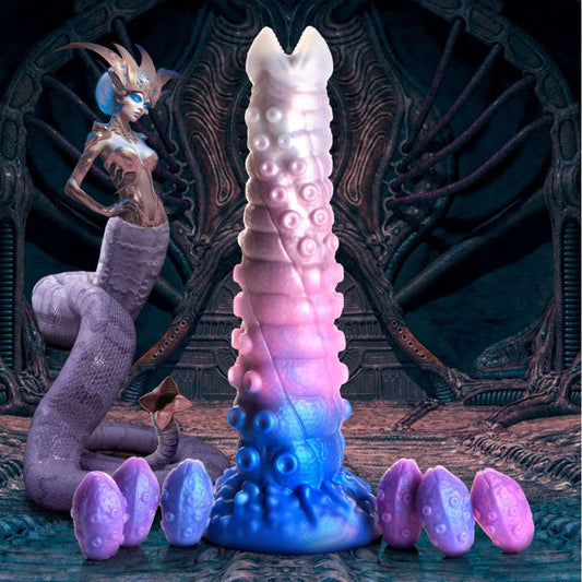 Tenta-Queen Ovipositor Large personal massager &Eggs – Rechargeable, Discreet, Intimate Wellness Accessory – Quiet, Rechargeable, Waterproof, Couples & Solo Use, Discreet Intimate Wellness Accessory