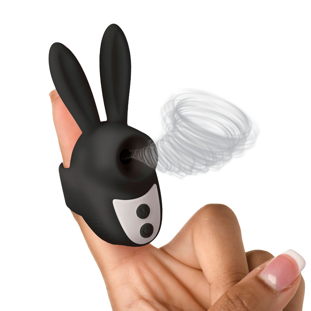 Sucky Bunny Clit Stimulator - Black – Rechargeable, Discreet, Intimate Wellness Accessory – Quiet, Rechargeable, Waterproof, Couples & Solo Use, Discreet Intimate Wellness Accessory