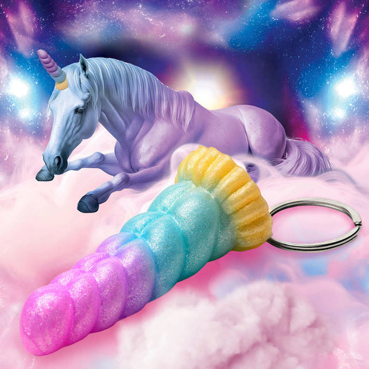 Mystique Unicorn Keychain – Rechargeable, Discreet, Intimate Wellness Accessory – Quiet, Rechargeable, Waterproof, Couples & Solo Use, Discreet Intimate Wellness Accessory