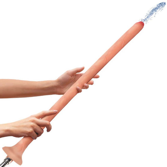19" Slim Silicone Enema Hose – Rechargeable, Discreet, Intimate Wellness Accessory – Quiet, Rechargeable, Waterproof, Couples & Solo Use, Discreet Intimate Wellness Accessory