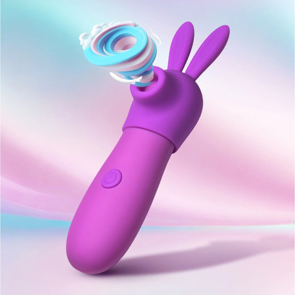 Bunny Sidekick Suction Clit Stimulator – Rechargeable, Discreet, Intimate Wellness Accessory – Quiet, Rechargeable, Waterproof, Couples & Solo Use, Discreet Intimate Wellness Accessory