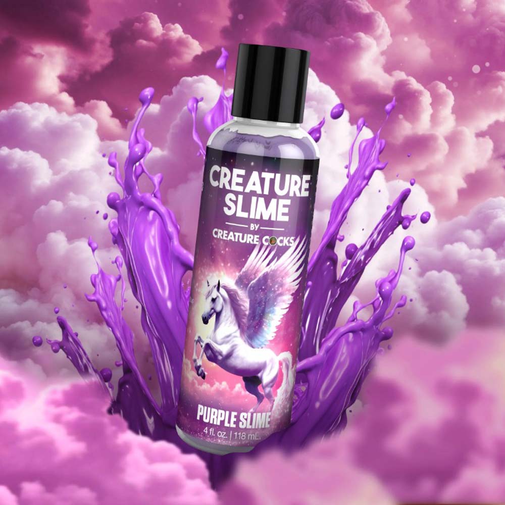 Creature Slime - Purple H2O personal lubricant - 4oz – Rechargeable, Discreet, Intimate Wellness Accessory – Quiet, Rechargeable, Waterproof, Couples & Solo Use, Discreet Intimate Wellness Accessory