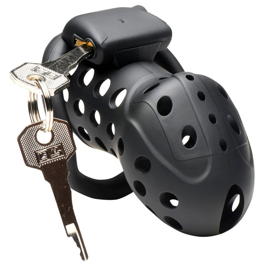 Lock Down Chastity Cage – Rechargeable, Discreet, Intimate Wellness Accessory – Quiet, Rechargeable, Waterproof, Couples & Solo Use, Discreet Intimate Wellness Accessory