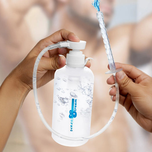 XL Enema Bottle with 3 Attachments – Rechargeable, Discreet, Intimate Wellness Accessory – Quiet, Rechargeable, Waterproof, Couples & Solo Use, Discreet Intimate Wellness Accessory