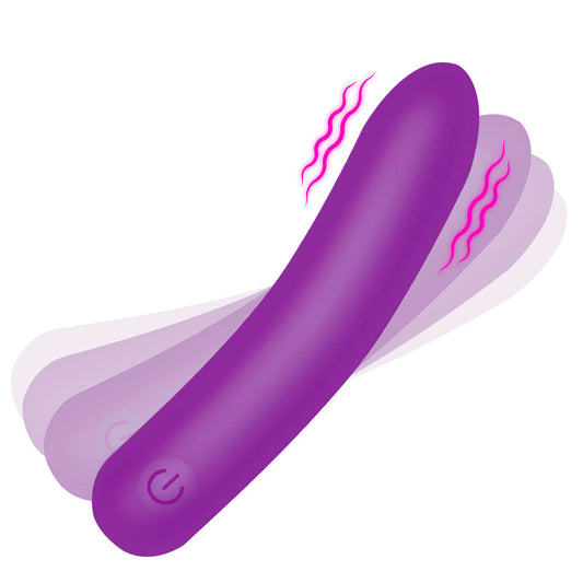 Tapered Flexible Silicone Bullet - Purple – Rechargeable, Discreet, Intimate Wellness Accessory – Quiet, Rechargeable, Waterproof, Couples & Solo Use, Discreet Intimate Wellness Accessory