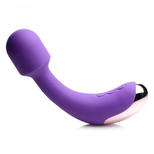 50X Silicone G-Spot Wand - Purple – Rechargeable, Discreet, Intimate Wellness Accessory – Quiet, Rechargeable, Waterproof, Couples & Solo Use, Discreet Intimate Wellness Accessory