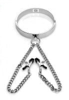 MI Slave Collar w/ Nipple Clamps * – Rechargeable, Discreet, Intimate Wellness Accessory – Quiet, Rechargeable, Waterproof, Couples & Solo Use, Discreet Intimate Wellness Accessory