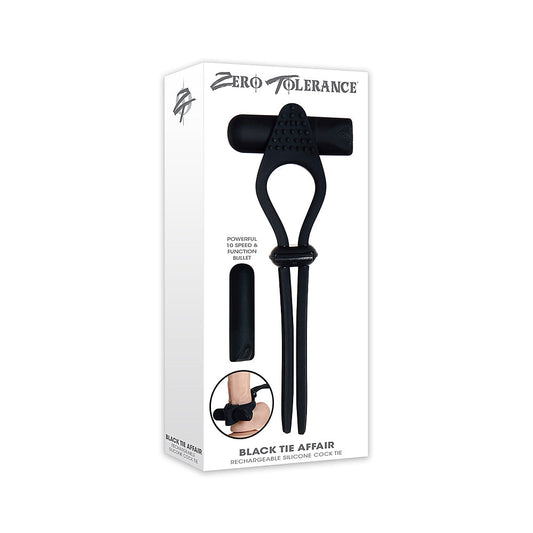 Zero Tolerance Black Tie Affair – Rechargeable, Discreet, Intimate Wellness Accessory – Quiet, Rechargeable, Waterproof, Couples & Solo Use, Discreet Intimate Wellness Accessory